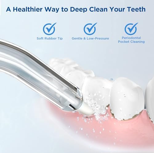 for Waterpik Replacement Heads, Replacement Tips for Waterpik Water Flosser, Suitable for Waterpik Accessories Replacement Tips, for PP-100E(6 Periodontal Tips)