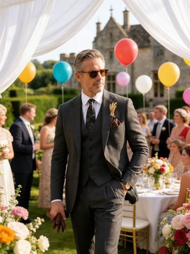Retro Men Suit 3 Piece Tweed Herringbone Men's Suits Wool Jacket Tuxedos Wedding Grooms Blazer Vest Pants Set Prom