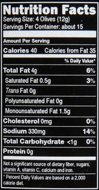 Mario Camacho Foods Pitted Kalamata Mediterranean Olives, 6.50 Ounce