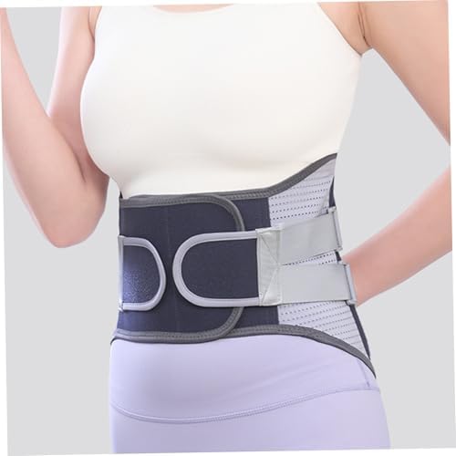 Adjustable Lumbar Support Belt for Lower Back Pain Relief, Breathable Back Brace for Sciatica Men & Women(L)