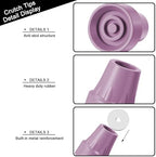4 Pack Replacement Rubber Cane Tips 3/4 Inch Heavy Duty Rubber Crutch Tips Non Slip Walker Tips for Walkers Commodes Shower Chairs Canes Leg (Pink)