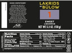 LAKRIDS BY BÜLOW - 1 - Black Licorice - Sweet - 5.3 oz - Vegan Gourmet Licorice from Scandinavia - Gluten Free & Gelatine Free - Swedish Candy Alternative