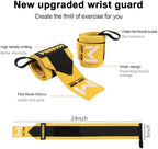 Pro-Grade Weightlifting Wrist Wraps (24") for Gym, Strength Training, and Powerlifting(1 Pair) - Heavy-Duty Thumb Loop Straps for Maximum Wrist Support in Bodybuilding & Fitness (Men & Women)