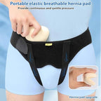 TENB Inguinal Hernia Belt for Men Support Hernias Truss for Single/Double Post-Surgical Adjustable Waist Strap with 2 Removable Compression Pads Breathable Material (Large)