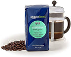 Amazon Fresh Organic Fair Trade Sumatra Whole Bean Coffee, Dark Roast, 12 Ounce