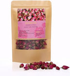 Zungtin Dried Rose Buds, 100% Pure Natural, 4 oz, Edible for Tea, Baking, Crafting, Soap Making