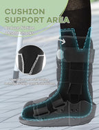 SONORAN Walking Boot Socks Bamboo Viscose (2 Pairs) Lightweight Replacement Sock Liner for Medical Tube Cast Socks