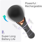bed geek Cordless Wand Massager – Super Powerful Handheld Massage with 20 Speeds & 8 Patterns, Soft Silicone Head, Quiet Motor, LED Display, Body-Safe & Waterproof Black & Rose Gold
