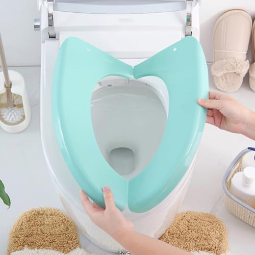 HEALLILY Folding Potty Seat Portable Toilet Training Seat Cover Cushion Pad Lightweight Foldable Travel and Home Use