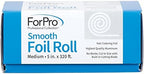 ForPro Professional Collection Smooth Aluminum Foil Roll, 320 Ft Hair Foils for Color Application and Highlighting Services, Silver, Medium, 5" W