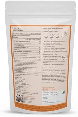 TeaNOURISH Turmeric Moringa Latte | Blend of Indian Superfoods Turmeric, Moringa, Licorice & Black Pepper | Supports Immunity | 100% NATURAL INGREDIENTS - 3.53oz/100g