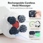 Scalp Massager, Head Massager Scalp with Tangle-Resistant Design, Portable Head Massager, Hair Massagers with 12 Massage Heads, 3 Modes, Mothers Day Gifts, Father's Day Gifts for Mom, Dad