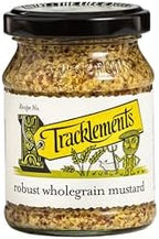 TRACKLEMENTS - Robust Whole Grain Mustard - Condiments for Recipes, With Yellow Mustard Seeds - Perfect for Cheese Sauce & Mashed Potatoes - Gluten Free, VEGAN, Non-GMO - 4.94oz Jar