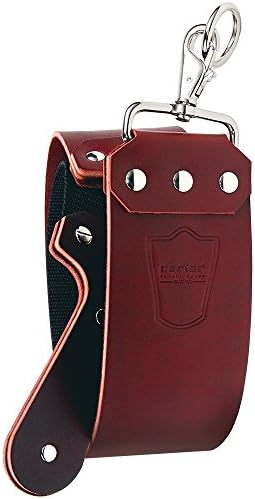 Parker Handmade Latigo Leather Strop for Straight Razor & Knife Sharpening – USA Made, Paddle Handle w/Brass Chicago Screws, Twin Canvas & Leather Straps (3″ × 27″) (RED)