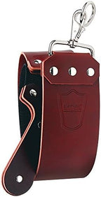 Parker Handmade Latigo Leather Strop for Straight Razor & Knife Sharpening – USA Made, Paddle Handle w/Brass Chicago Screws, Twin Canvas & Leather Straps (3″ × 27″) (RED)