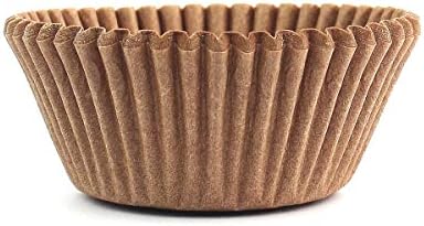 Eoonfirst Standard Size Baking Cups Food-Grade Greaseproof Paper Cupcake Liners 200 Pcs (Natural)