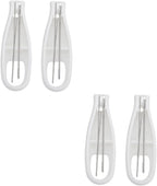 Gatuida 4 Pcs Zipper Puller Wrist Strengthener Zipper Pull Tools Adjustable Hand Gripper Hand Grips Dynamometer Buttons Grip Strengthener Button Hook Helper Pull Cord Gadgets White Steel