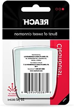 Reach Waxed Dental Floss, Cleanburst Cinnamon, 55 Yards (Pack of 4)