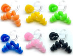 Zooshine 6 Sets Waterproof Silicone Swimming Earplugs Nose Clip Plugs,Ear & Nose Protector Swimming Sets Box Package