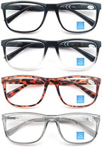 Blue Light Blocking Reading Glasses Men Large Wide Oversized Square Computer Readers Glasses for Big Head/Large Face