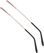 GeRRiT glasses arms, Eyewear Leg, Glasses Temple, Metal Eyeglass Temples Arms Glasses Replacement Parts Double Teeth Spacing 1mm Sunglasses Frame Repair, 1 Pair Rose Gold