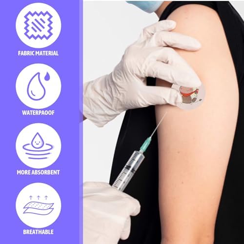 120Pcs Kids Bandages 12 Styles Zodiac Themes Animal Pattern Bandaids Variety Pack, 0.9In Round Vaccination Bandage Adhesive Plaster Dot, Kids Bandaids for Small Wounds, Pimples, Vaccination and Blist