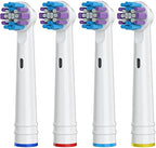 Replacement Toothbrush Heads for Oral-B, 4 Pack Replacement Heads Compatible with Oral B Braun Electric Toothbrush, 1 Count (Pack of 4)