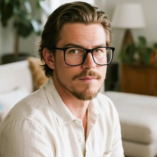 AEZUNI 4 Pack Retro Oversized Square Reading Glasses Men Women Large Wide Stylish Readers 1.0 1.5 2.0 2.5 3.0 3.5 4.0 5.0 6.0