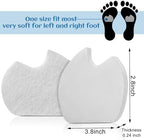 24 Pieces Foot Pads for Dancer Sesamoiditis Pads for Ball of Right Feet Pain Felt Forefoot Cushion Self Adhesive Foot Cushion for Men Women Dancing Pain Relief(White)