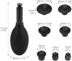 QWORK 8-in-1 Lens Sucker Kit | Interchangeable Anti-Static, ESD Conductive Silicone Suction Cup Set for Lens Repair and Cleaning, Watches & Electronics | Precision Cleaner Tool