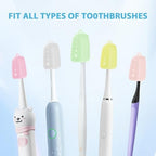 6 Packs Silicone Toothbrush Covers, Tooth Brush Cover Cap for Electric & Manual Toothbrushes, Toothbrush Travel Essentials
