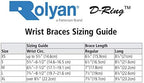 Rolyan D-Ring Wrist Brace with MCP Support, Left, Extra-Large, Immobilization Recovery Aid for Wrist Joints and Muscles, Restricts Movement in The Wrist and Promotes Range of Motion in Fingers