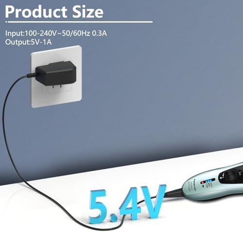 Hafiuege Charger Compatible with Panasonic Shaver Replacement Panasonic Arc 6 Arc 5 Arc 4 Arc 3, Electric Razor ES-RT51-S ES-LA63-S ES-LV65-S ES-LV95-S ES-LA93-K RE7-51 RE7-59 Charger Cord Adapter
