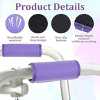 2 PCS Walker Handle Cushions, Purple Walker Hand Crutch Covers, Walker Handle Pads for Crutches, Walker, Rolling Wheelchair, Rollator Handle