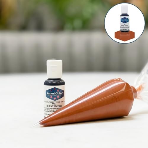 AmeriColor, Burnt Umber, 0.75 Ounce Bottle, Soft Gel Paste Food Color