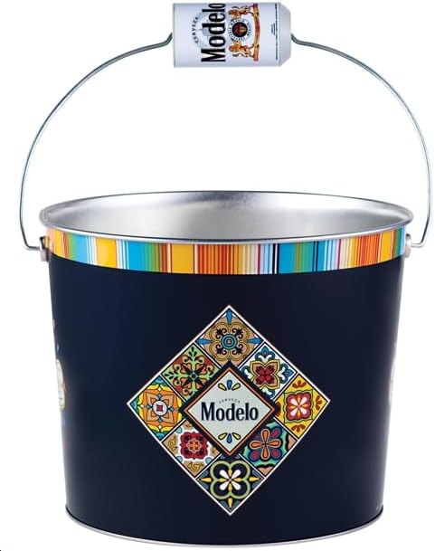 The Tin Box Company Modelo Large Beverage Bucket with Modelo Can Handle