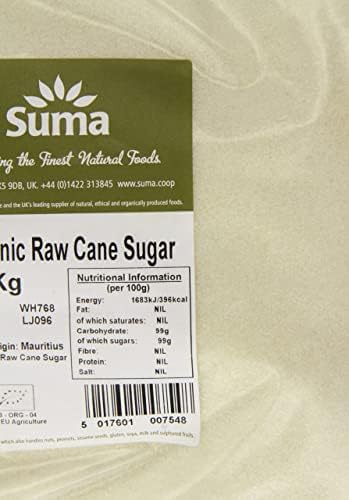 Suma - Organic Raw Cane Sugar - 3Kg