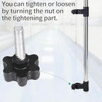 IV Pole Portable for Wheelchair, Adjustable Height IV Stand with Hooks, Medical IV Drip Infusion Bag Holder for for Home Care, Hospitals