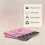 Fun Express - Perfectly Paris Lunch Napkins for Birthday - Party Supplies - Print Tableware - Print Napkins - Birthday - 16 Pieces
