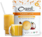 Organic Traditions Superfood Turmeric Latte Instant Golden Milk Powder (Mylk) Caffeine Free Latte Blend Turmeric Powder Organic, 100g/5.3oz Bag
