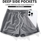 AIMPACT Mens Mesh Running Shorts 3 Inch Quick Dry Lightweight Gym Workout Athletic Shorts for Men with Pockets