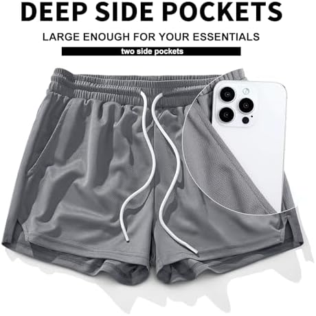 AIMPACT Mens Mesh Running Shorts 3 Inch Quick Dry Lightweight Gym Workout Athletic Shorts for Men with Pockets