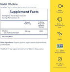 Ritual Natal Choline Supplement - 550mg - to Support Baby’s Cognitive Function When Taken During Pregnancy and Postpartum Choline Content in Breastmilk* - Vegan - Citrus - 30 Capsules - 30 Servings