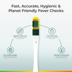 NexTemp Ultra Disposable Thermometer (12-Pack, Fahrenheit) — Oral Thermometer for Adults, Single Use, Battery Free, Hygienic, High Accuracy Readings in 1 Minute, for Home, Clinic & Travel