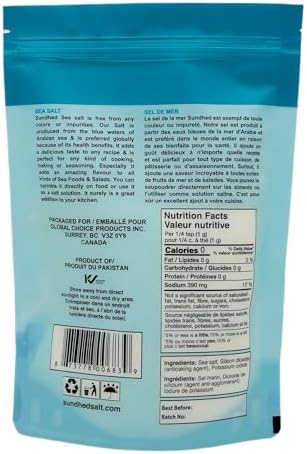 Sundhed Fine Iodized Gourmet Sea Salt Bag- 1 kg (2.2 lbs)