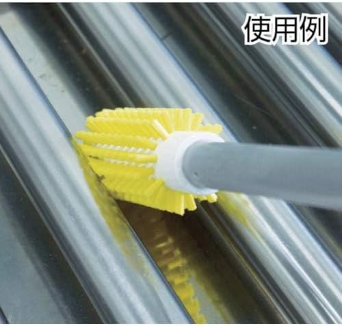 Vikan 5380-103-3 Stiff Tube Brush, Polyester, 3-7/8" x 6-1/2" OAL, Blue
