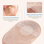 100 PCS Colostomy Bags, One Piece Ostomy Drainable Pouches with Closure for Ileostomy Stoma Care, 15mm-60mm Cut-to-Fit Ostomy Supplies