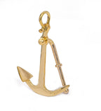 Gold Brass Anchor Tabletop Decor with Lever, 9.5″ H – Nautical Wall Decor, Boat Anchor Sculpture, Coastal Theme Accent, Pirate and Maritime Gifts, Brass Nautical Decor