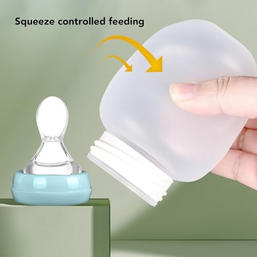 Drinking Aids Feeding Cup, 240ml Spill Proof Senior Liquid Feeder Portable Porridge Feeder Cup for Elderly Adults Disabled Pregnant Patient, Easy Clean (Blue)