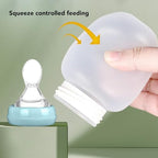 Drinking Aids Feeding Cup, 240ml Spill Proof Senior Liquid Feeder Portable Porridge Feeder Cup for Elderly Adults Disabled Pregnant Patient, Easy Clean (Blue)
